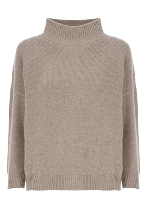 Vanisè high-neck sweater - Neutrals