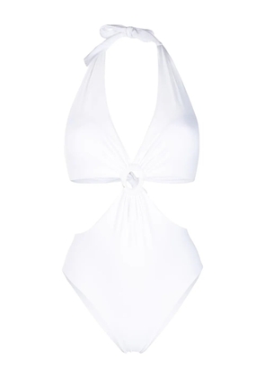 Fisico cut-out detailing swimsuit - White