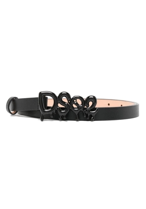 DSQUARED2 logo-buckle leather belt - Black