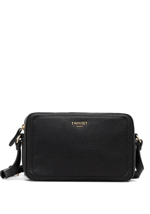 TWINSET logo-lettering cross body bag - Black