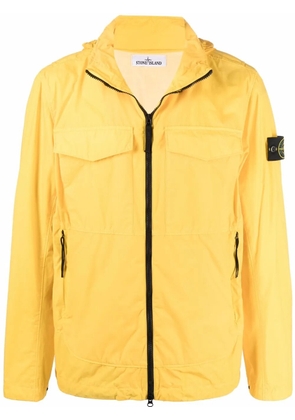 Stone Island Compass-patch zip-up jacket - Yellow