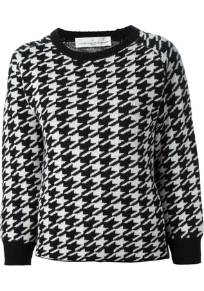 Golden Goose houndstooth print sweater - Black
