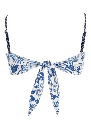 Agua Bendita batik-print bikini - White