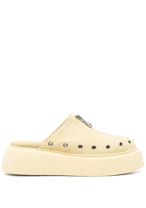 Inuikii zip-detail mules - Yellow