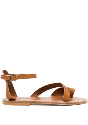 K. Jacques leather ankle-strap sandals - Neutrals