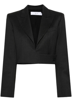 IRO peak-lapel cropped blazer - Grey