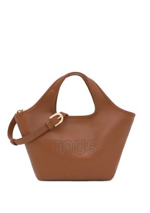 TOUS small perforated-logo tote bag - Brown