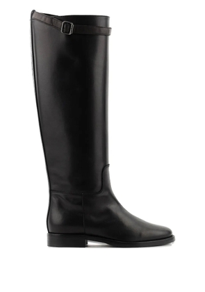 Paul Warmer buckle-strap leather boots - Black