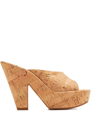 Givenchy 95mm Doll cork platform sandals - Neutrals