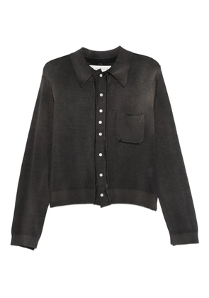 Camiel Fortgens silk-blend cardigan - Black