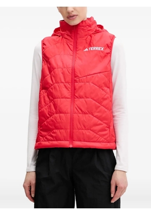 adidas quilted hooded gilet - Red