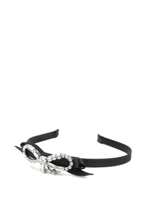 Jimmy Choo crystal-bow headband - Black