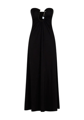 Christopher Esber stone-embellished strapless dress - Black