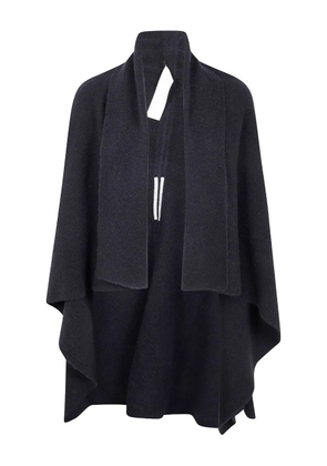 Rick Owens wrap draped wool cardigan - Black
