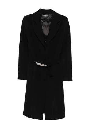 CHIARA BONI La Petite Robe embellished belted coat - Black