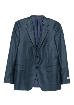 Canali checked buttoned jacket - Blue
