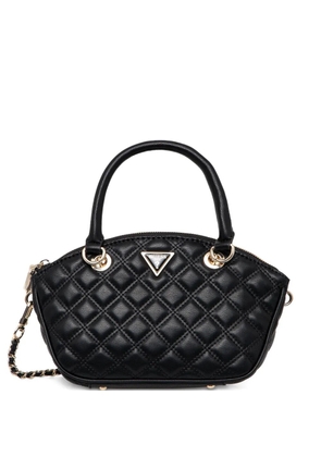 GUESS USA quilted leather shoulder bag - Black