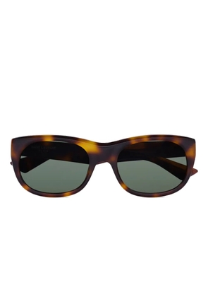 Saint Laurent Eyewear tortoiseshell round sunglasses - Brown