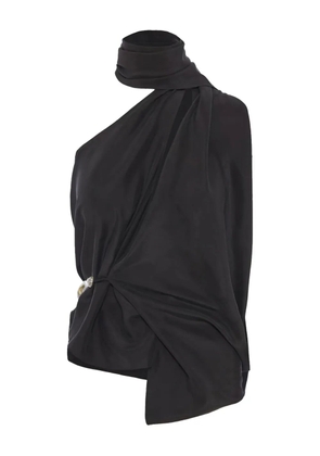 Christopher Esber scarf-detailed top - Black