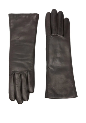Agnelle Christina leather gloves - Brown