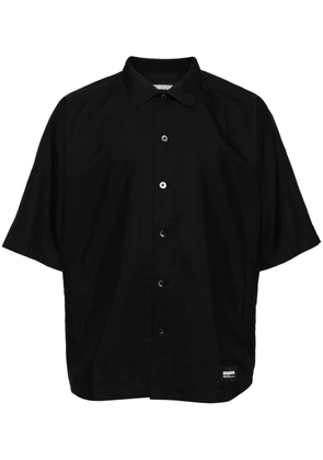 Neighborhood logo-printed cotton shirt - Black