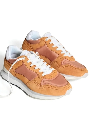 Hoff suede-panel sneakers - Orange