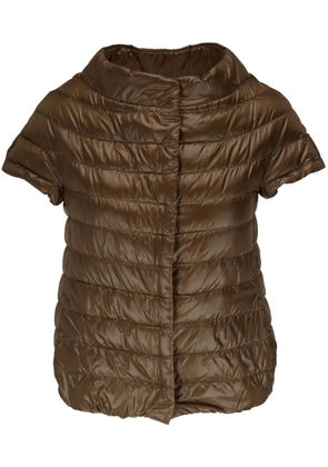 Herno short-sleeve quilted down jacket - Green