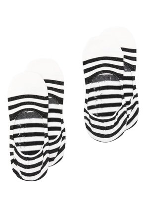 ANT45 striped-pattern socks (pack of two) - White