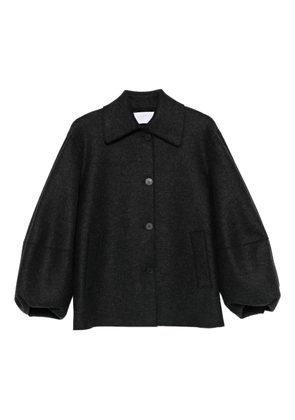 Harris Wharf London button-fastening coat - Black