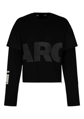 B1ARCHIVE double-layer logo-print T-shirt - Black