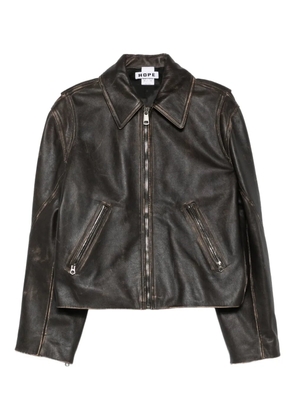Hope For Men Void leather jacket - Black