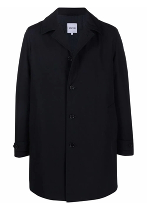 ASPESI single-breasted cotton-blend coat - Blue