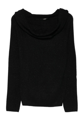 Seventy cowl-neck sweater - Black