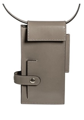 Merryl Tielman mini Jimmy flap-pocket leather bag - Grey