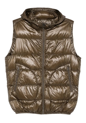Herno hooded quilted gilet - Green