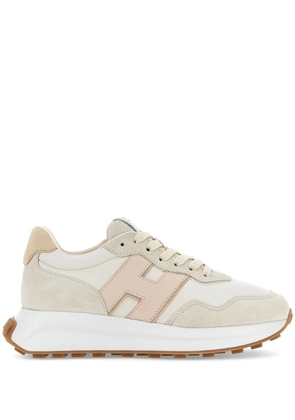 Hogan logo-patch sneakers - Neutrals
