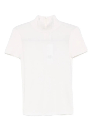 Akris Punto short sleeve knitted top - White