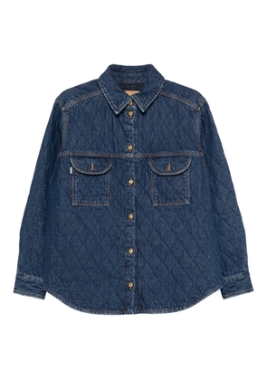 Blazé Milano quilted denim shirt - Blue