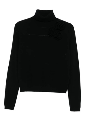 Allude high-neck sweater - Black