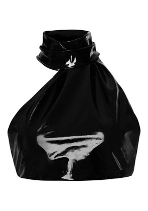 Lika high-neck asymmetric top - Black