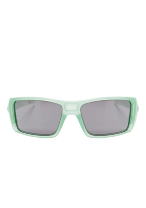 Oakley Heliostat matte translucent rectangle sunglasses - Green