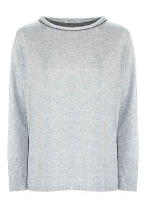 Kangra embellished-neck sweater - Grey