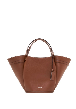 JOY GRYSON pleated bucket tote bag - Brown