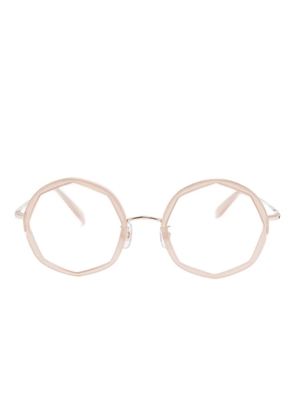 Megane and Me geometric-frame glasses - Pink