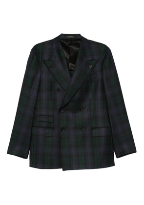 Gabriele Pasini double-breasted plaid jacket - Blue