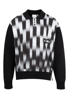 Le Pere mesh polo shirt - Black