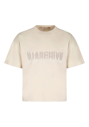 B1ARCHIVE crew-neck graphic T-shirt - Neutrals