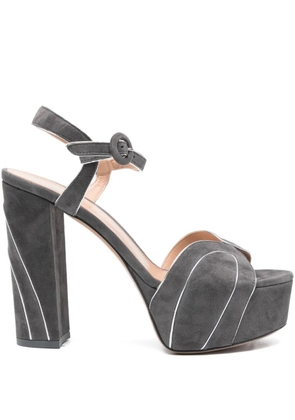 Gianvito Rossi suede sandals - Grey