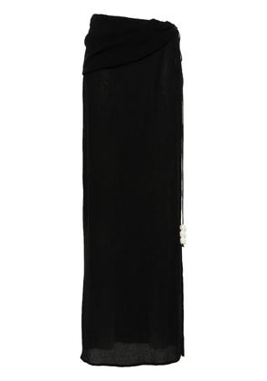 Magda Butrym asymmetric-design skirt - Black