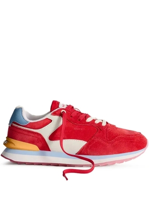 Hoff Rubeus suede panelled sneakers - Red